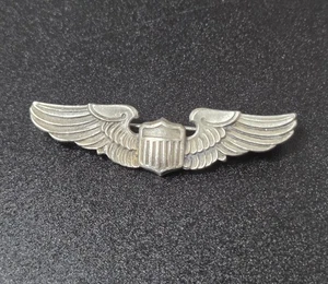 Pin Amico Vintage Segunda Guerra Mundial USAF Plata Esterlina 925 Alas de Piloto 8 Gramos 2" - Imagen 1 de 10
