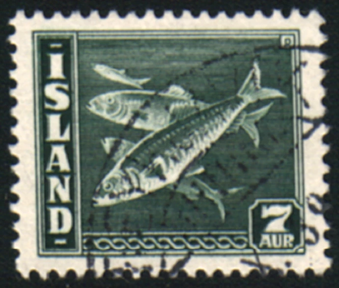 32446 Islandia 1939 Sello Scott #220 Arenque Pez CV $12 Foto 1 de 1