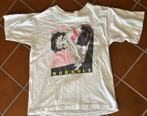 Vintage, Betty Boop Shirt, weißes Trainingst-Shirt, (L) - Bild 1 von 6