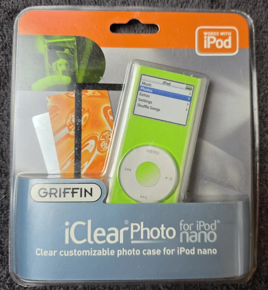 Griffin Iclear Foto Para iPod Nano Estuche de Foto Transparente Para iPod Nano Foto 1 de 4