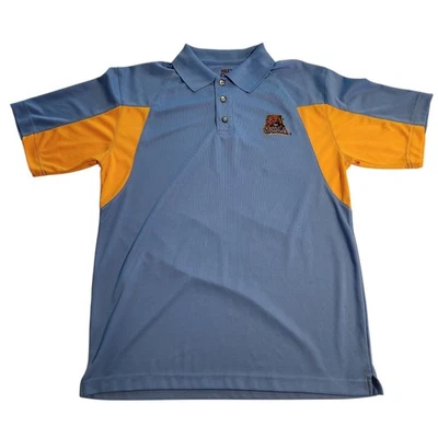 UCLA Bruins Polo Shirt Light Blue / Yellow  College Golf Red Oak Mens Medium  - Image 1 of 4