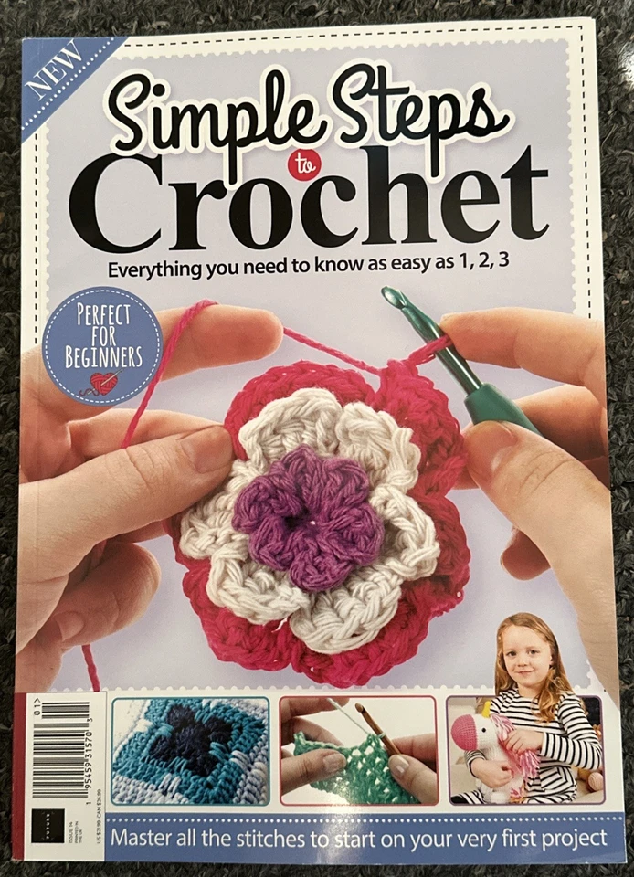 Revista Simple Steps To Crochet UK edición 14 2024 perfecta para principiantes Foto 1 de 1