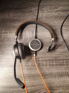 Jabra Evolve 40 Headset & Microphone HSC017 with USB Adapter ENC010 - Picture 1 of 6