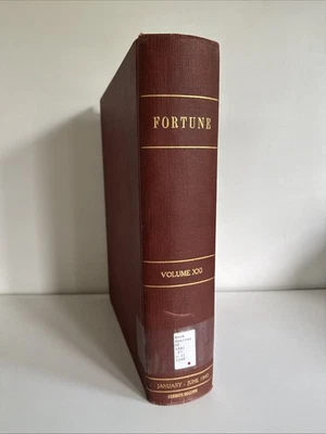 Vtg FORTUNE Magazine January - June 1940 BOUND BOOK 6 Issues Ads Art Vol XXI — 第 1/4 张图片
