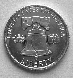 (10) 1 GRAM 0.999+ PURE SILVER ROUND LIBERTY BELL DESIGN b5 - Picture 1 of 2