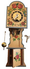 Mini LINDEN Grandfather Clock with key 8.25"  Black Forest Germany Pendulum