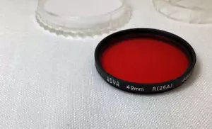 HOYA 49mm R (25A) Japan with Case - Picture 1 of 6