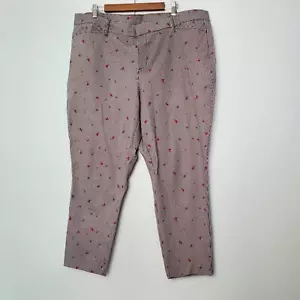 Worthington karierte Damenhose mit Blumenmuster Größe 20W - Bild 1 von 5