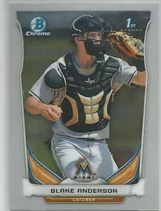 Blake Anderson Miami Marlins 2014 Bowman Chrome Draft Card - Picture 1 of 1