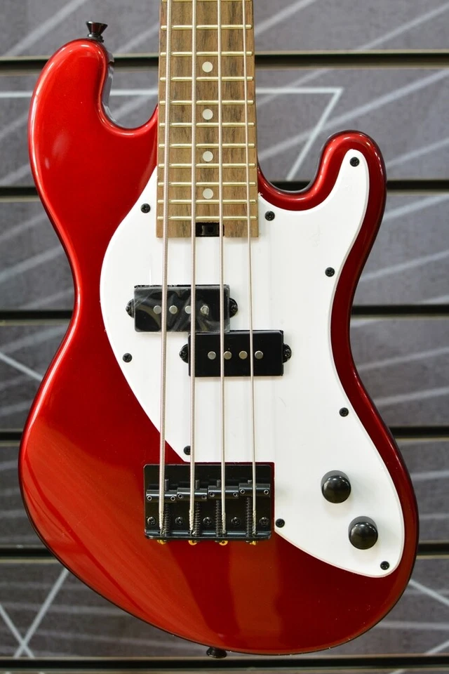 Kala U-Bass Solid Body 4-String Candy Apple Red Fretted With Bag