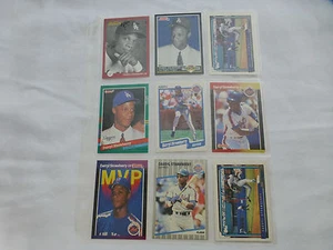 POSTEN VON 9 VERSCHIEDENEN DARRYL STRAWBERRY BASEBALL KARTEN KEINE DOPPELTEN (#6) - Bild 1 von 8