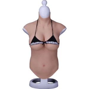 Dokier F Cup Oversize Half Body Silicone Crossdresser Breast Forms Breastplate - Picture 1 of 12