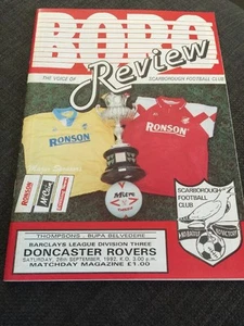 Scarborough V Doncaster Rovers 1992 Soccer/football Programme - Picture 1 of 2