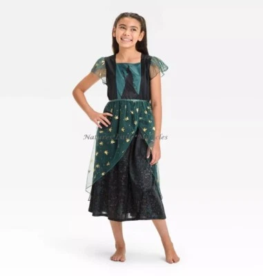 Wicked Nightgown Girls Pajama Size 4- 8 Elphaba Green Costume Gown Movie Musical - Image 1 of 4