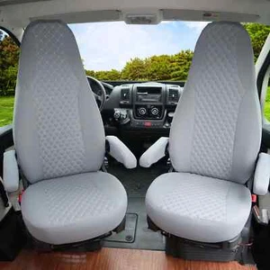 Fundas de asiento adecuadas para Knaus Tabbert Camper Van California Coast XL (gris) - Imagen 1 de 12