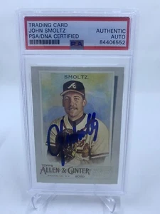 John Smoltz Signed 2020 Topps Allen & Ginter IP Auto PSA/DNA Atlanta Braves - Picture 1 of 2
