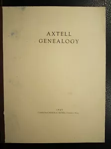 Genealogie Buch Axtell Familiengeschichte - Bild 1 von 3