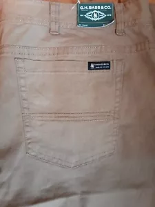 New G.H. Bass 6 Pocket Stretch Groundwork Chino Workwear Canvas Pants 40 34 - Picture 1 of 3