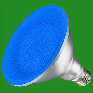 7.5W (=60W) PAR38 Blue Coloured LED IP54 Flood Reflector ES E27 Light Bulb Lamp - Picture 1 of 4