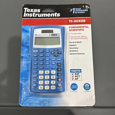 NEW Texas Instruments TI-30X IIS Two-Line Scientific Calculator - Blue - Image 1 of 2