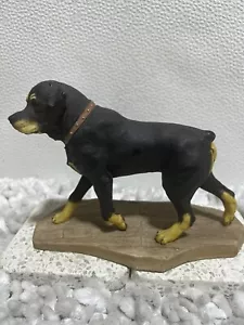 Vintage 1988 J Spouse Hand Crafted Rare Rottweiler Dog Figure Ref - PJS186 - Picture 1 of 9