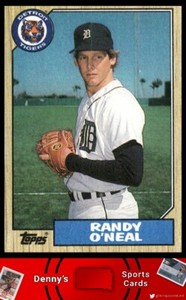 1987 Topps #196 Randy O'Neal Detroit Tigers Baseball Card