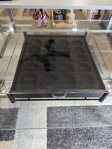 Original Nespresso Discovery Aufbewahrungsbox Glasplatte schwarz - Bild 1 von 2