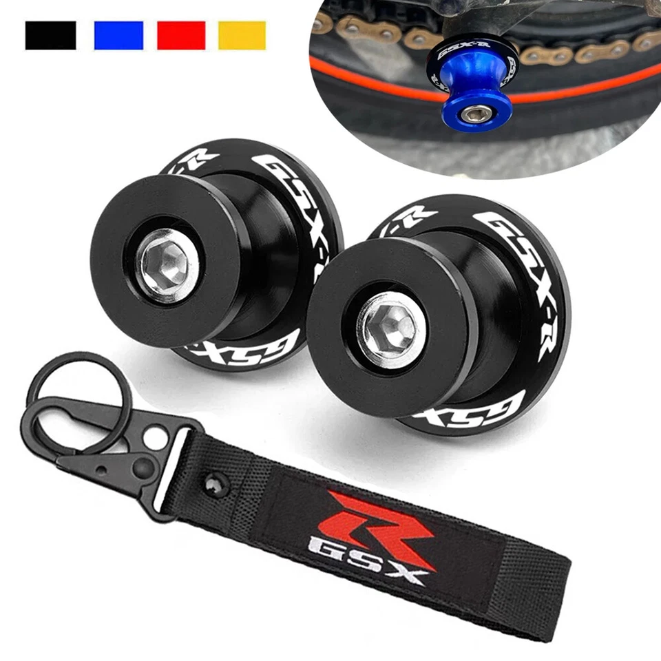 Carretes de brazo oscilante M8 X1.25 tornillo de soporte deslizante 2 piezas para Suzuki GSXR 600 750 1000 Foto 1 de 4