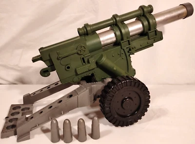 Vintage MPC Large Toy WWII Howitzer Cannon w/Projectiles Multiple Products Corp - Image 1 of 4