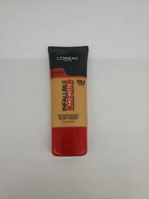 Loreal Paris - 24h wear - Shade 108.4 Golden Sun - Foundation Pro Matte - New - Image 1 of 2