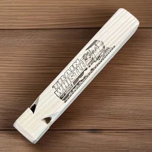 Lines Made In The USA Wooden Train Whistle - 4 Different Tones - Picture 1 of 4