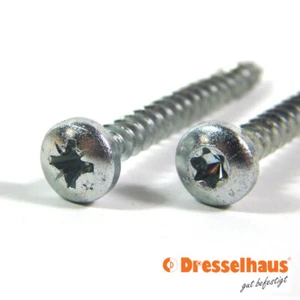Tornillos de cabeza de lente tornillos de instalación rosca completa Torx o Cruz galvanizada e - Imagen 1 de 32