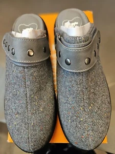 Rocket Dog Adore Clog/Pantolette ~ Damen 9,5 M ~ Neu! ~ graue Wolle ~ so bequem! - Bild 1 von 7