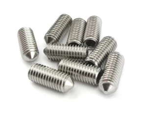 Vis Sans Tête Six Pans Creux Bout Cône DIN 914 Acier Inox - Imagen 1 de 4