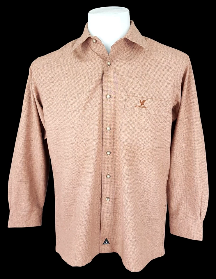 CAMISA DE VESTIR DE NOCHE LYLE & SCOTT COLLECTION Hombre Beige L/S - M - Pecho 44" - 95€ Foto 1 de 4