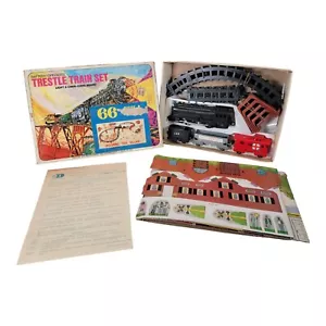 Juego de tren caballete a batería Durhams No. Caja e instrucciones originales 1215 - Imagen 1 de 24