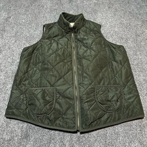 41 Hawthorn Vest Womens 2X Green Quilted Full Zip Mock Neck Pockets - Picture 1 of 12