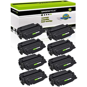 8PK BK CE255X 55X Toner Cartridge Fits for HP LaserJet Pro 500 MFP M521DN M521DW - Picture 1 of 12