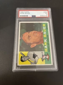 1960 Topps Hank Bauer #262 PSA Ex 5 - Picture 1 of 5