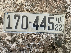 1922 Illinois Nummernschild 170 445 Repaint - Bild 1 von 1