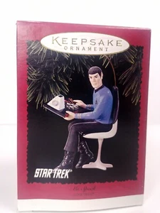 LOOK HALLMARK KEEPAKE STAR TREK MR. SPOCK ORNAMENT 1996 - Imagen 1 de 11