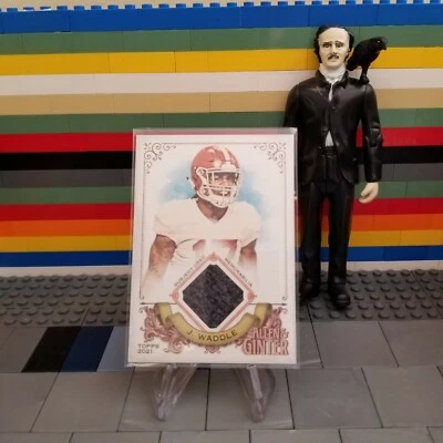 2021 Topps Allen & Ginter Jaylen Waddle Subject Used Rookie Relic Jersey - Image 1 of 2