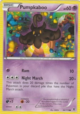 Pumpkaboo 44/119 Pokemon Phantom Forces - Image 1 of 2