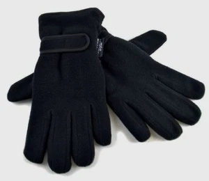 Guantes de lana polar negros con aislamiento térmico invierno cálido al por mayor anuncio múltiple - Imagen 1 de 1