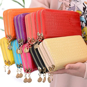 Women's Large Capacity Long Wristlet Wallet Zip Card Holder Coin Purse Handbag - Picture 1 of 45