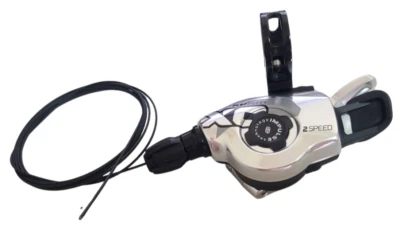 SRAM XO 2 Speed Chrome Silver Left Hand Shfiter MTB RETRO NOS - Image 1 of 4