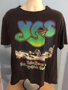 Vintage YES Brockum 1991 Tales From The Topographic Oceans Tour T-Shirt Large L - Picture 1 of 7