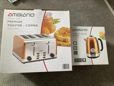 Aldi Stainless Steel Copper Toaster And Kettle Set