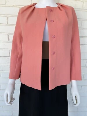 Vestido ESCADA Vintage Con Chaqueta A Juego Rosa Negro Colorblock Talla 36 EE. UU. 6 Foto 1 de 4