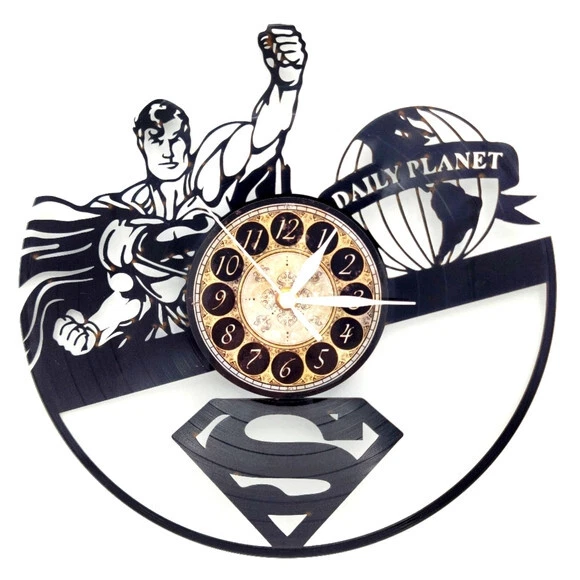 SUPERMAN Vinyl Record Clock - Image 1 of 2